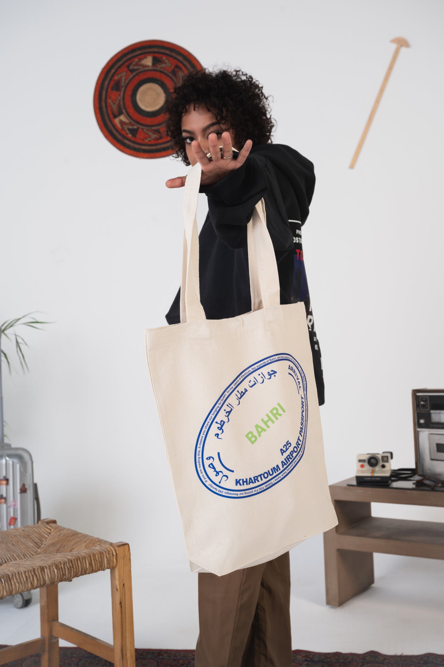 Bahri "Passport Stamp" Tote Bag