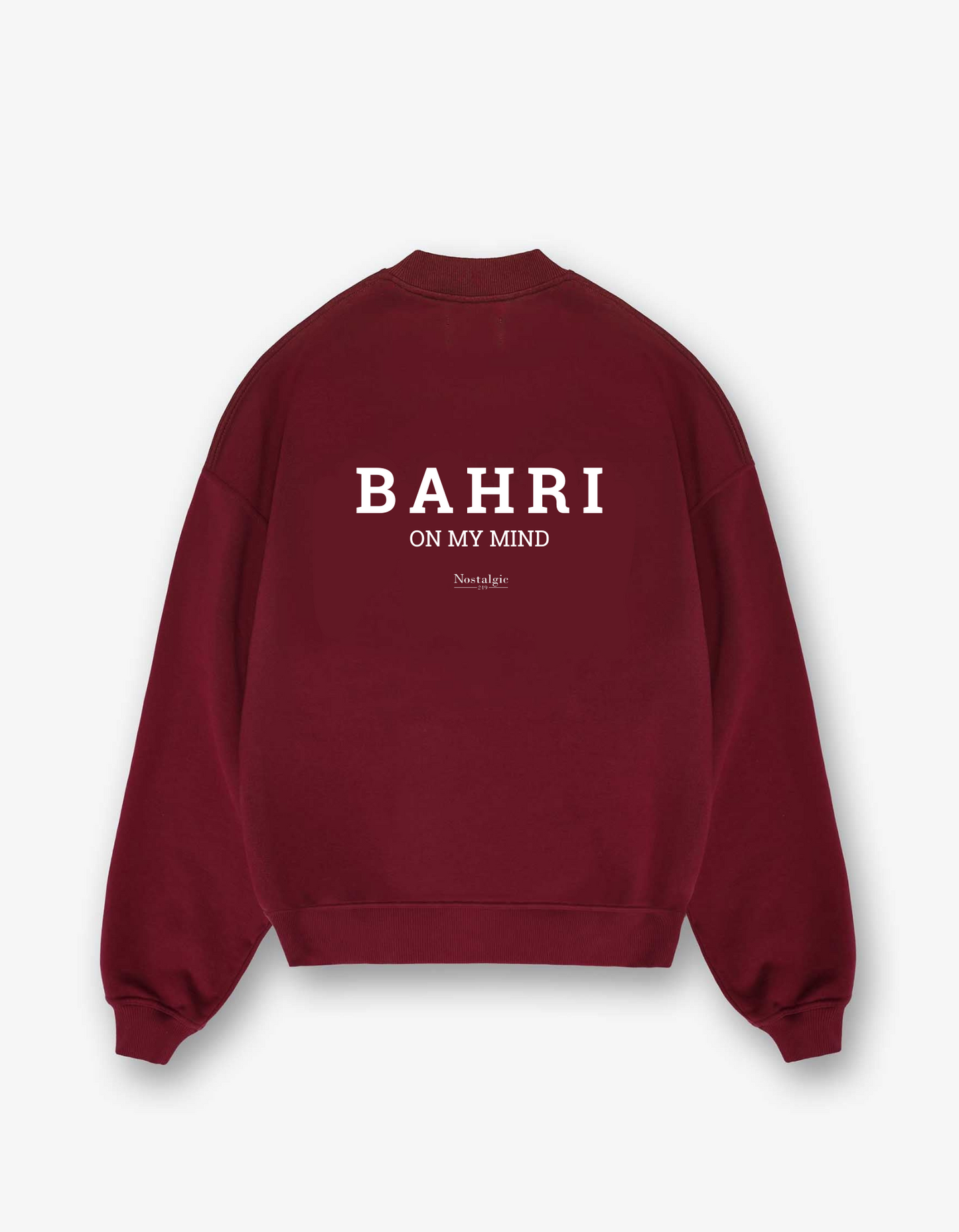 "Bahri On My Mind" Oversized Crewneck