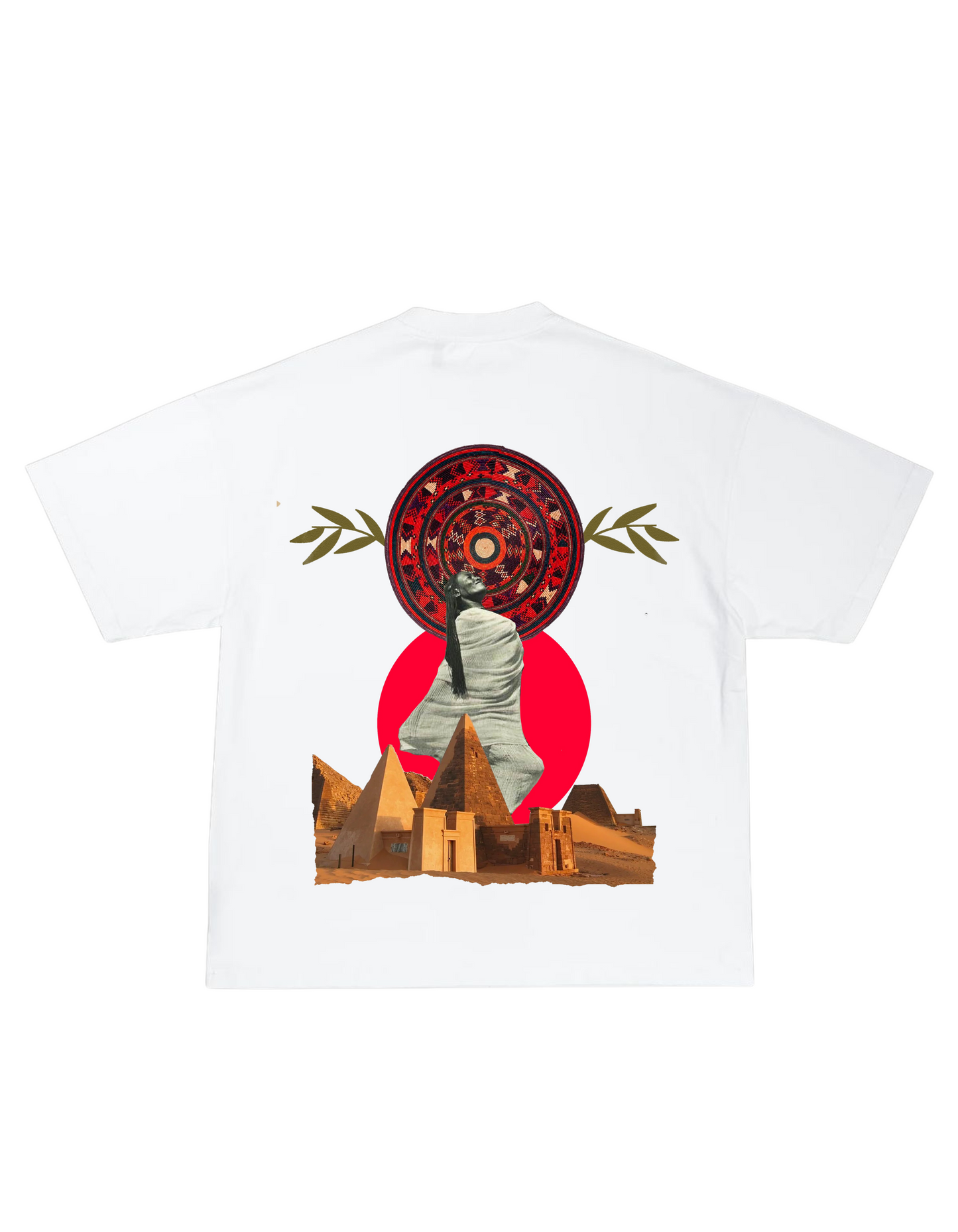 "Kandaka Dance" Oversized Tee - Off-White