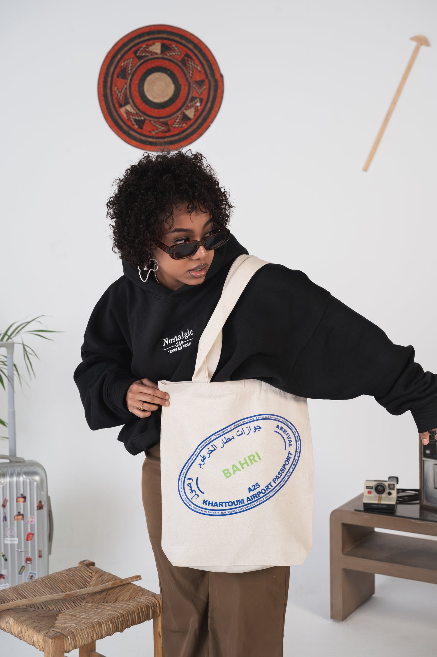 Bahri "Passport Stamp" Tote Bag