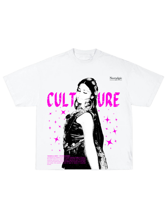 Culture Pink Graphic Tee - Off-White