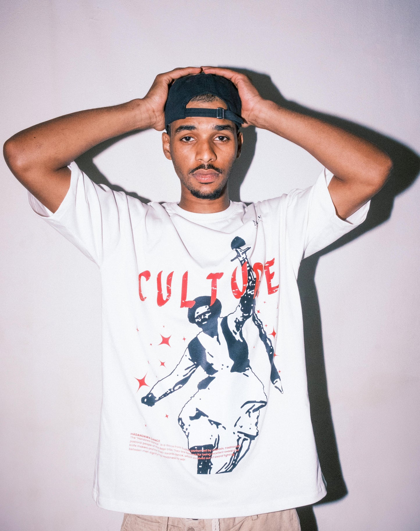 Culture Red Graphic Tee - Off-White