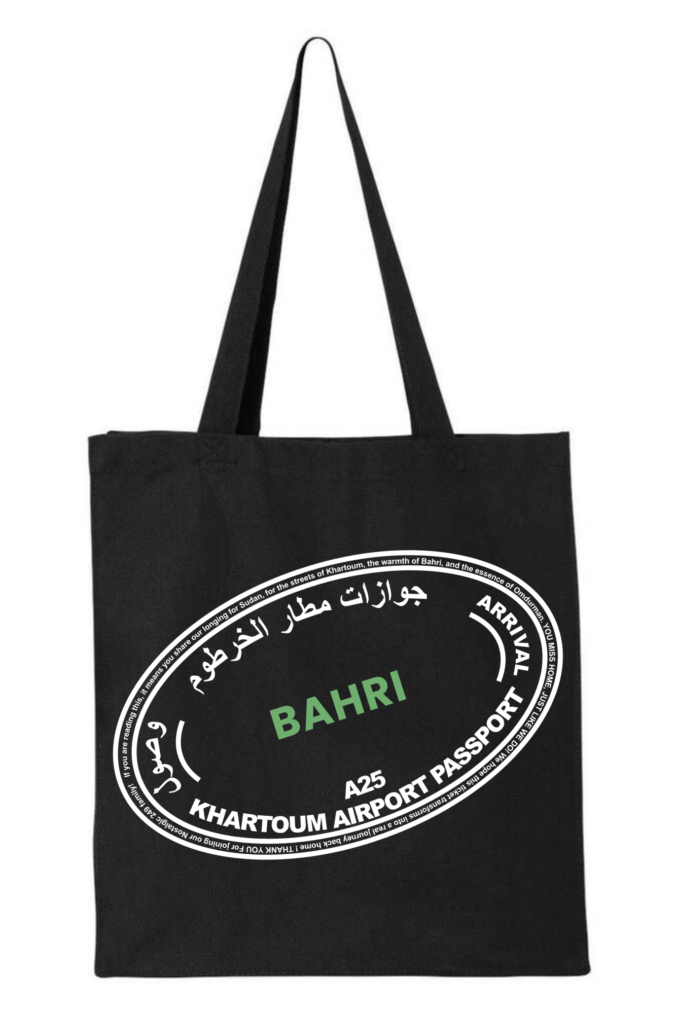 Bahri "Passport Stamp" Tote Bag