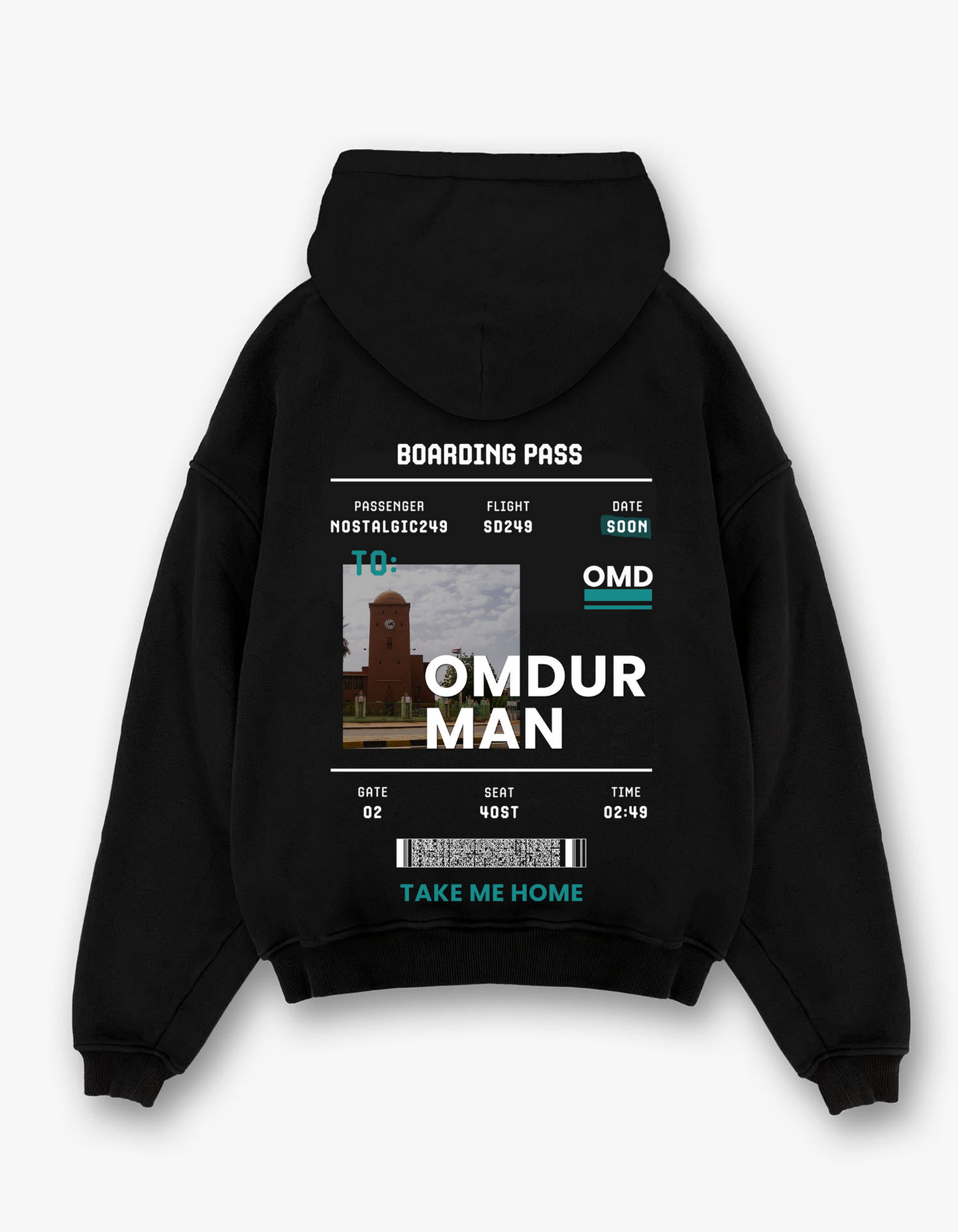 Omdurman "TAKE ME HOME" Oversized Hoodie