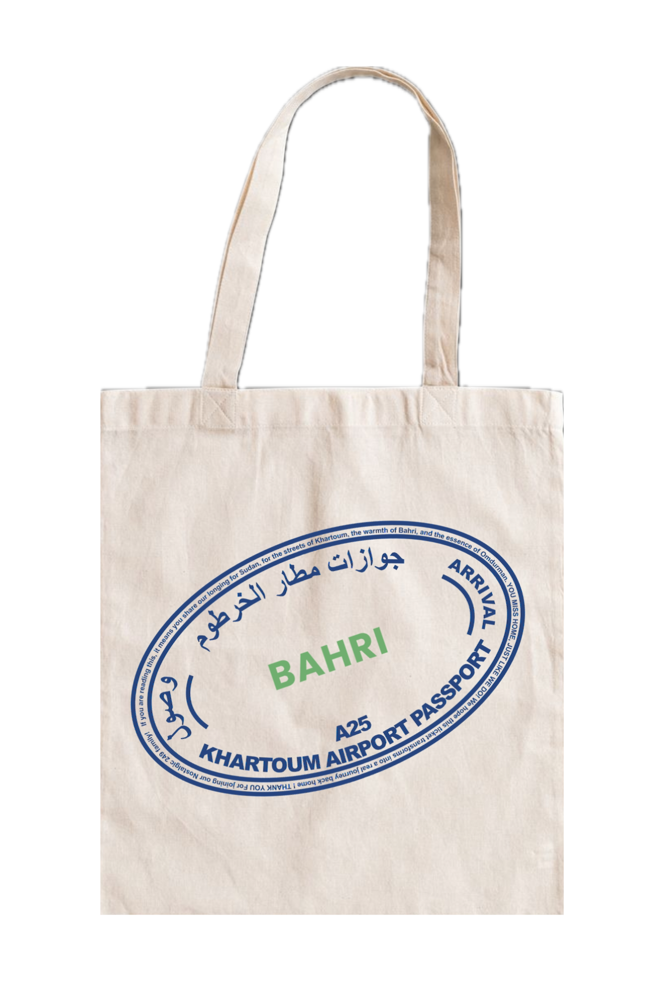 Bahri "Passport Stamp" Tote Bag