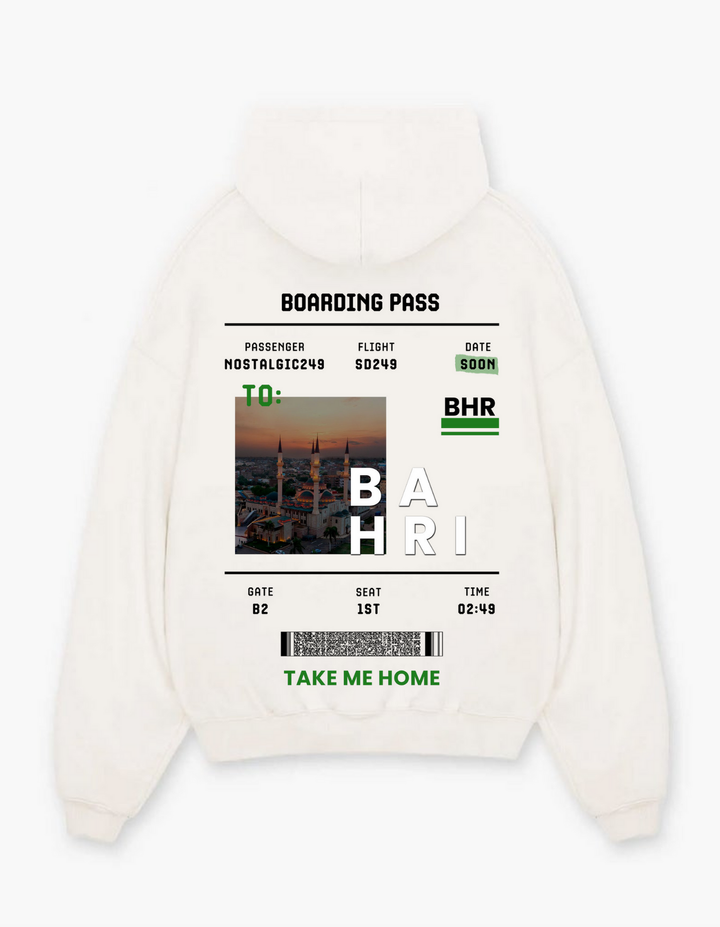 Bahri "TAKE ME HOME " Oversized Hoodie