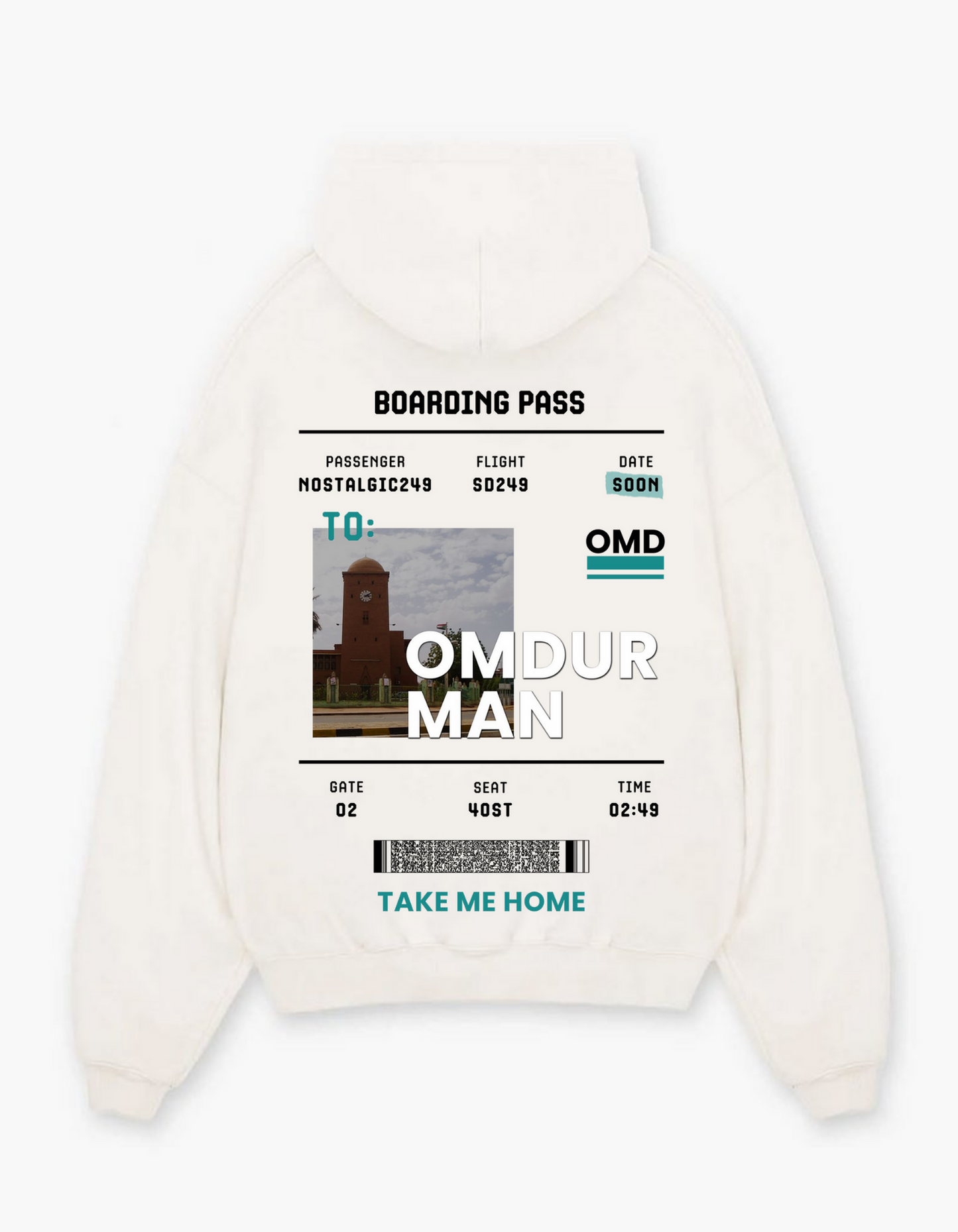 Omdurman "TAKE ME HOME" Oversized Hoodie