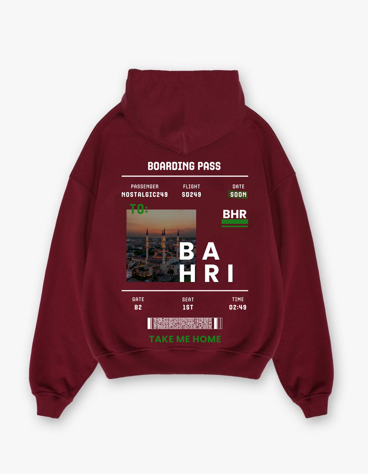 Bahri "TAKE ME HOME " Oversized Hoodie