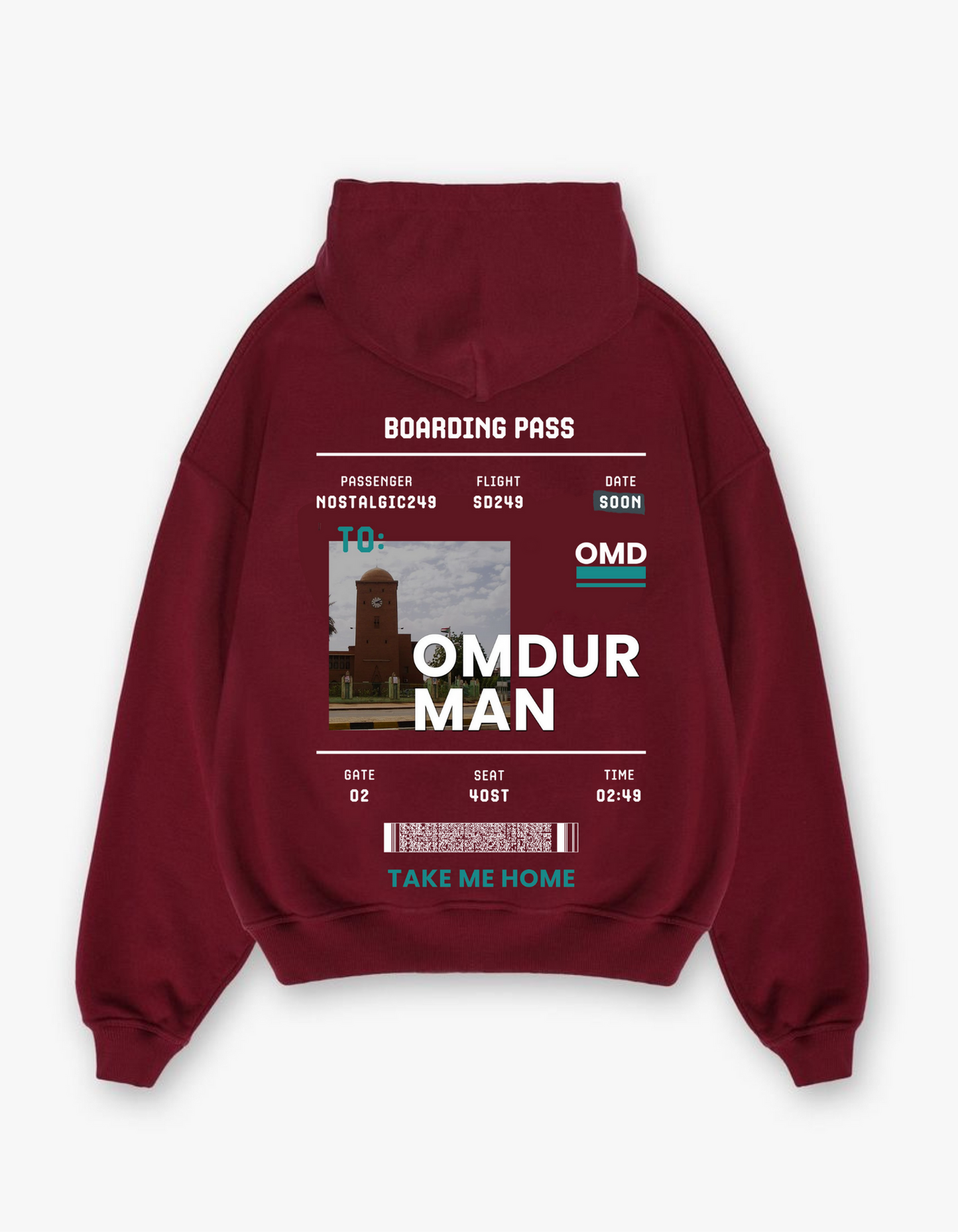 Omdurman "TAKE ME HOME" Oversized Hoodie